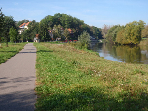 Saale River view.